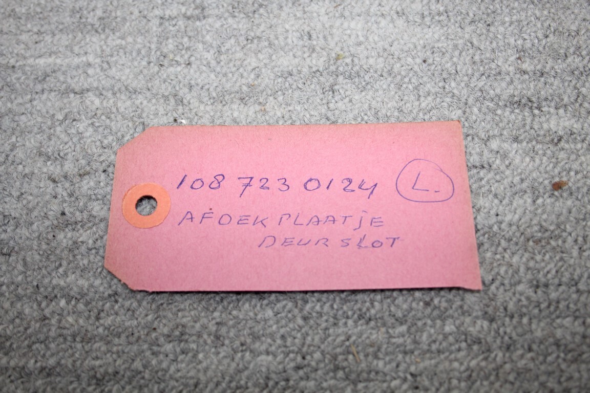 Afdekplaat deurslot L