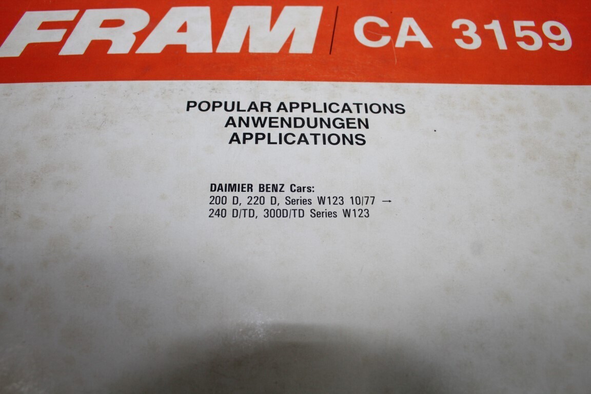 Fram Luchtfilter CA 3159