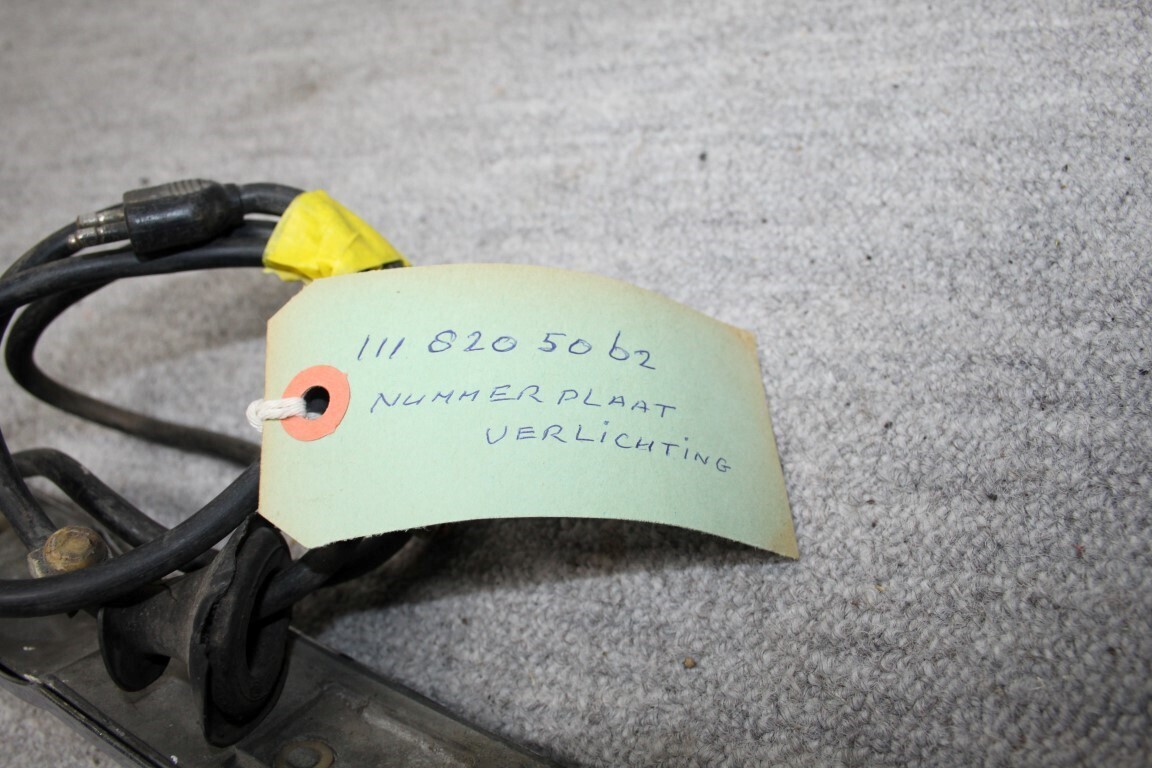 Nummerplaat verlichting