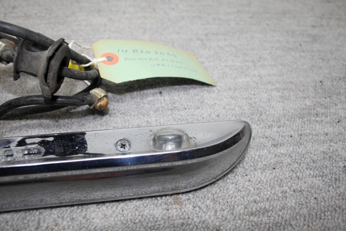 Nummerplaat verlichting