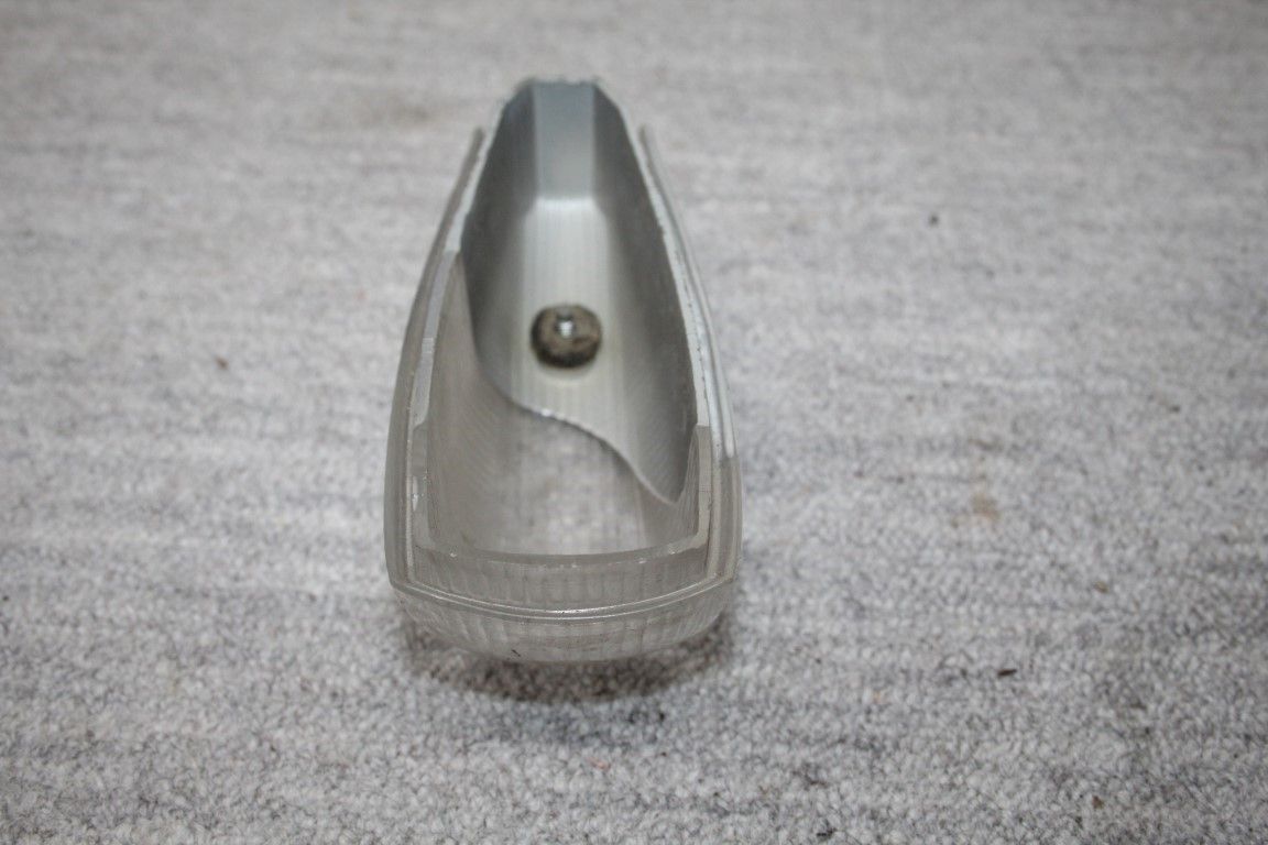 Knipperlichtglas wit links