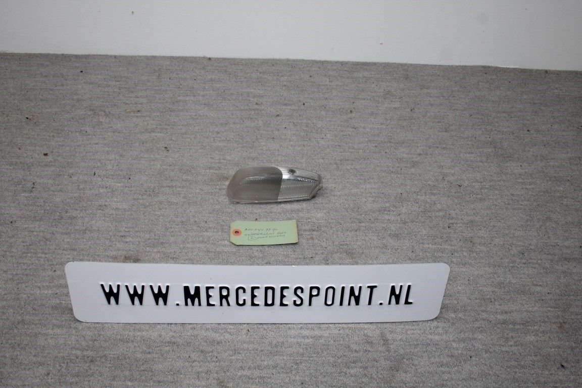 Knipperlichtglas wit links