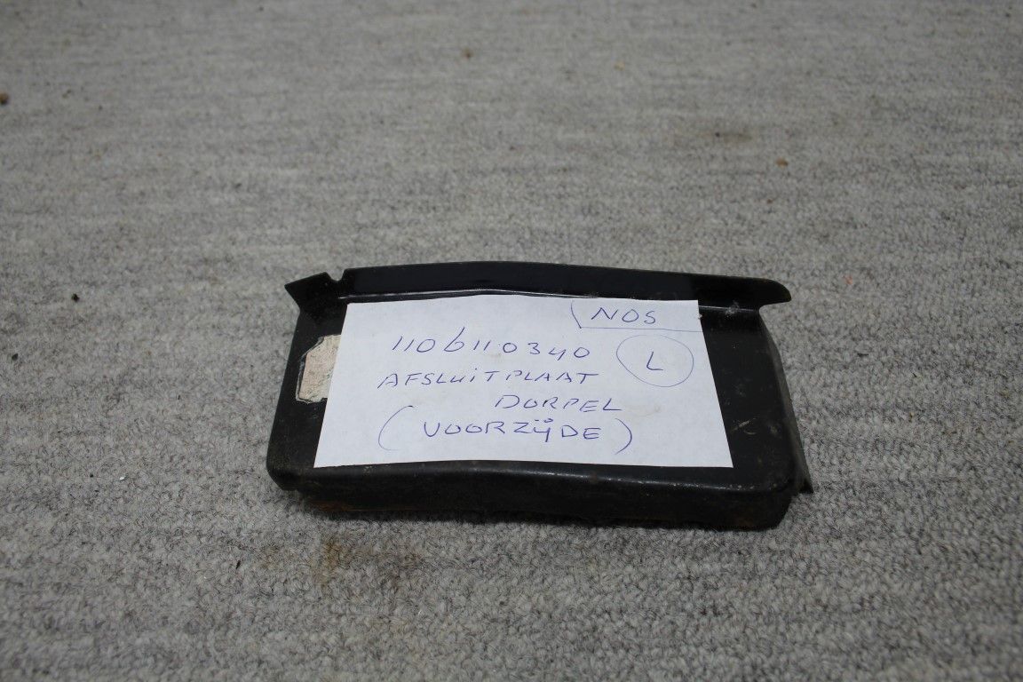 Afsluitplaat dorpel links