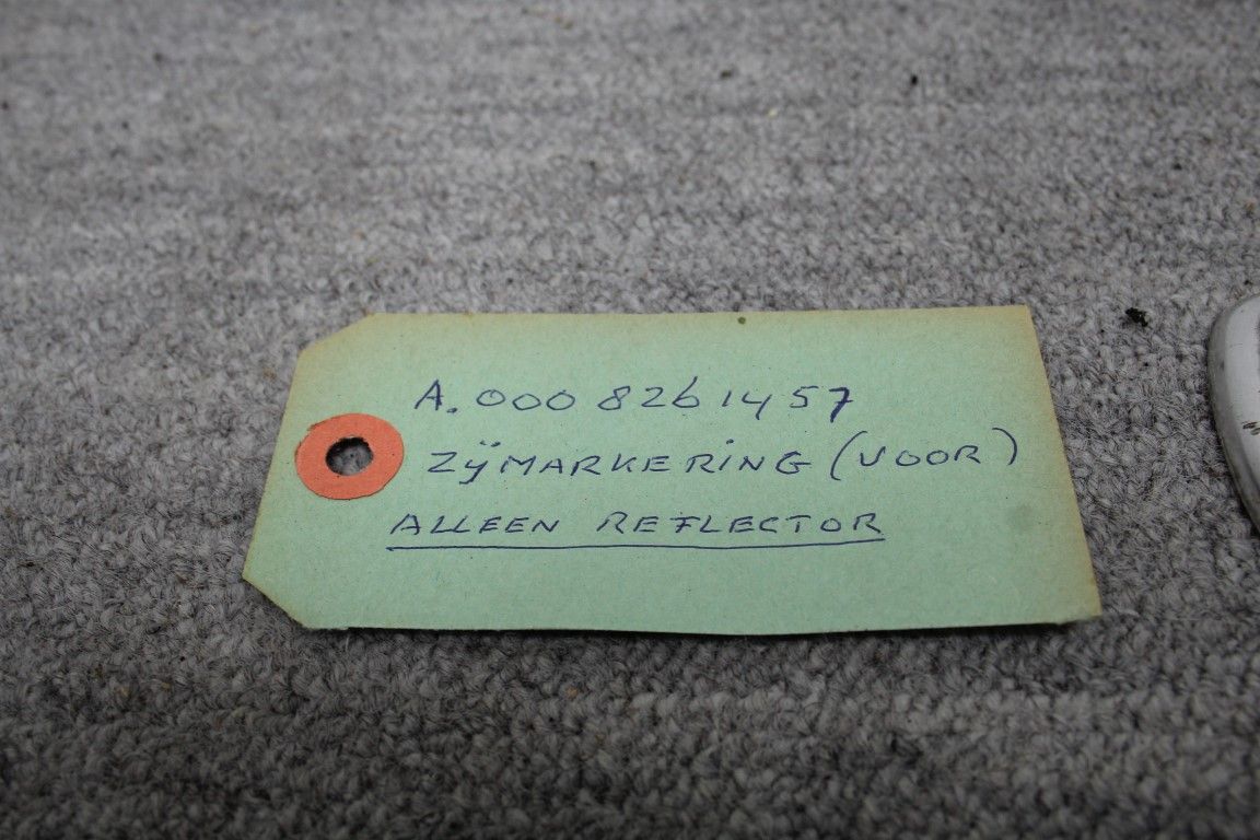 Zij markering oranje (voorzijde)