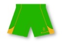 Kukri Men&#39;s Playing Shorts (Green and Gold)