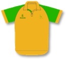 Kukri Men&#39;s Playing Shirt (Gold and Green)