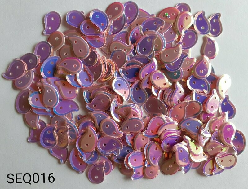 Sequins 10 g goutte 8x12mm /16 coloris