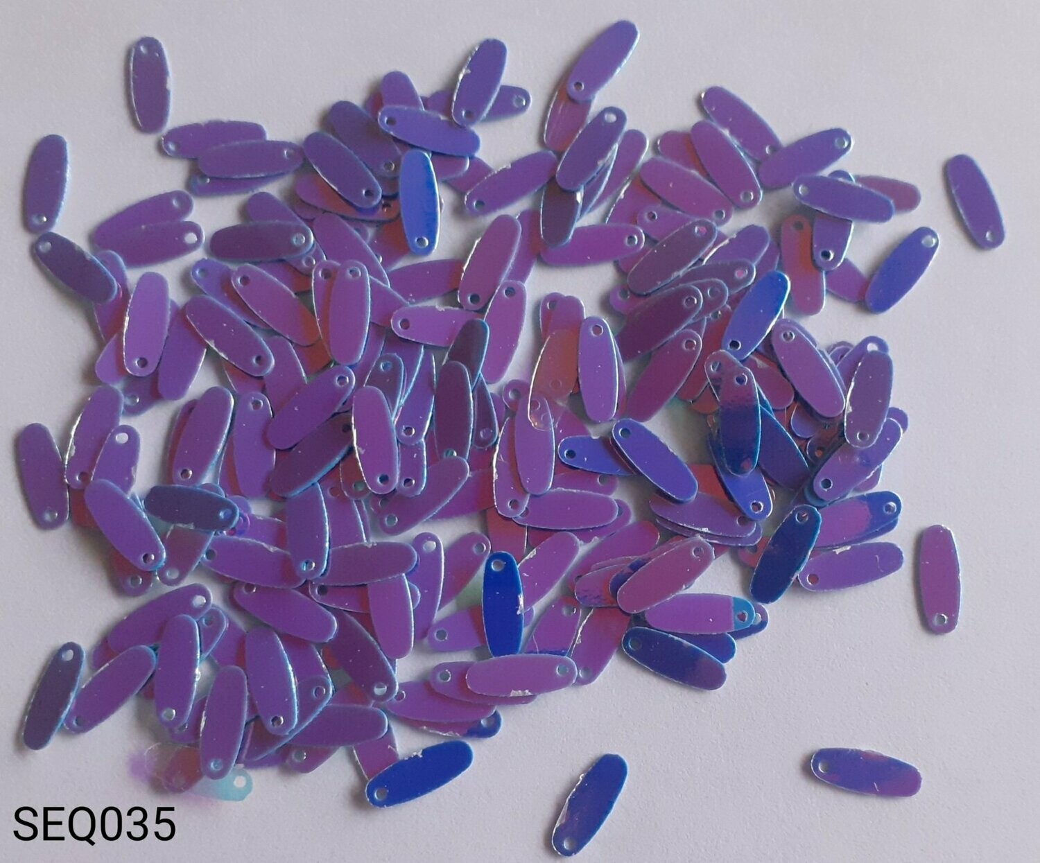 Sequins 10 g bâton violet 10×4mm