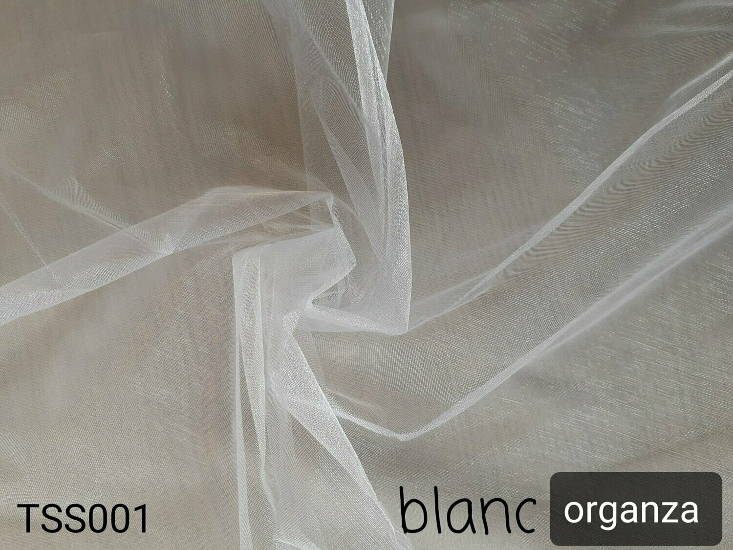 Organza couleur blanc