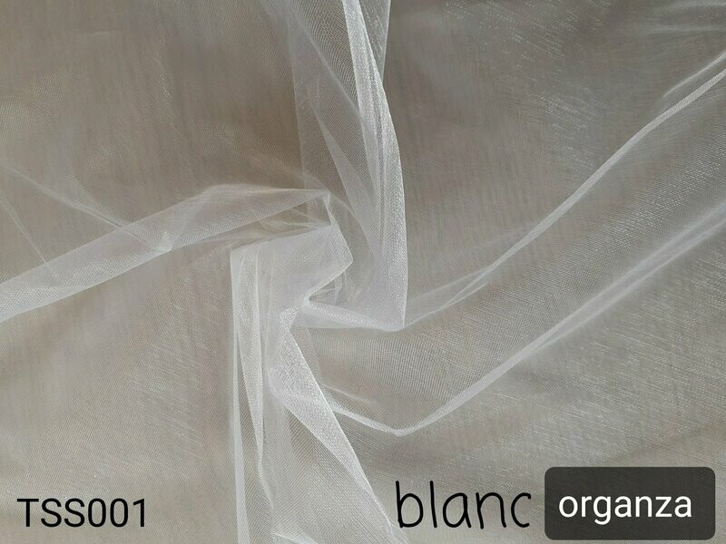 Organza couleur blanc