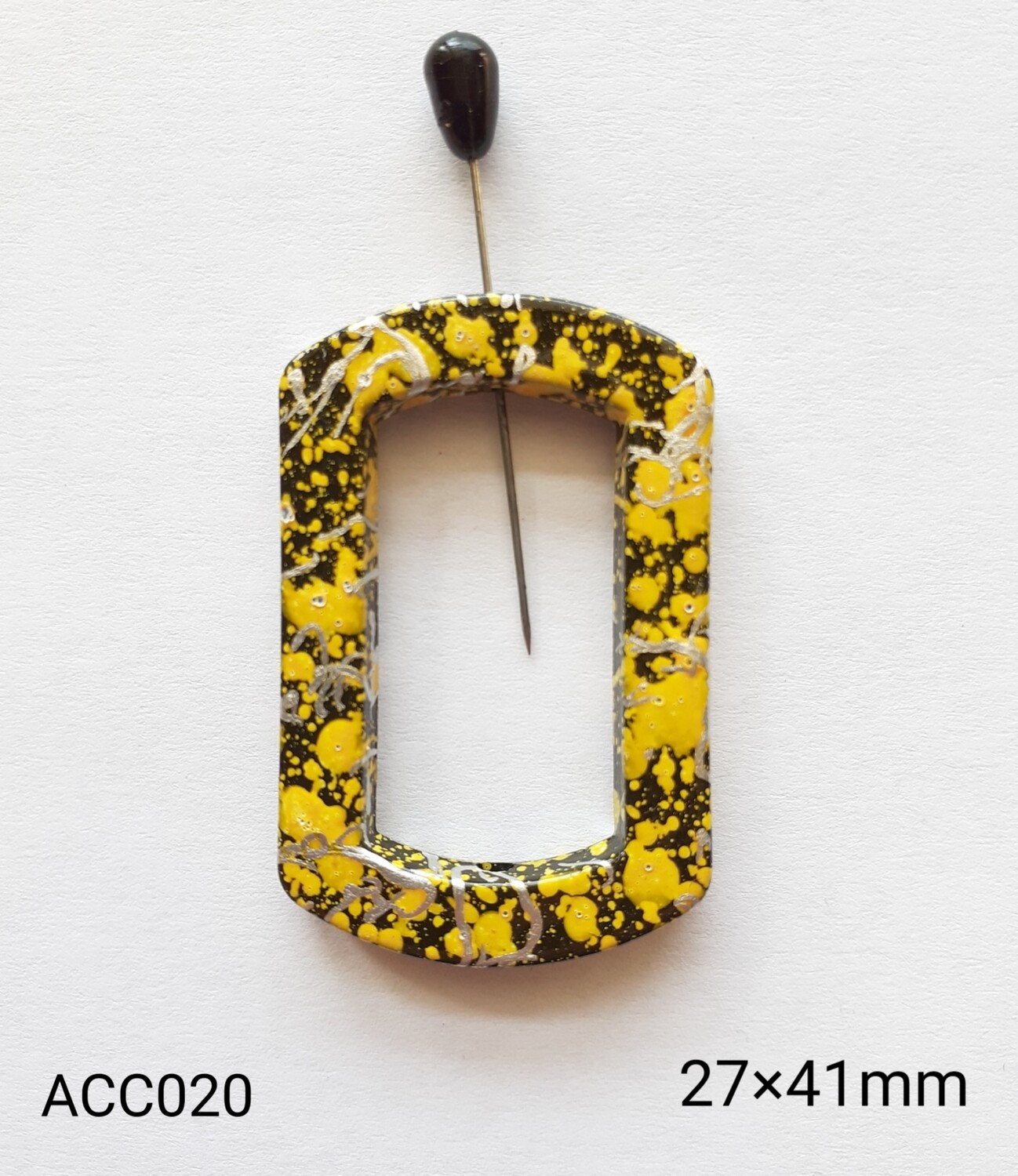 Boucle 27x41mm 6 coloris