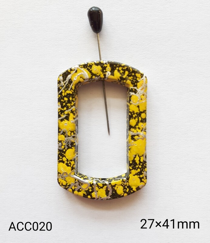 Boucle 27x41mm 6 coloris