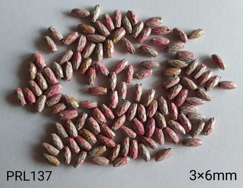 800 perles de riz 3x6mm / 4 coloris