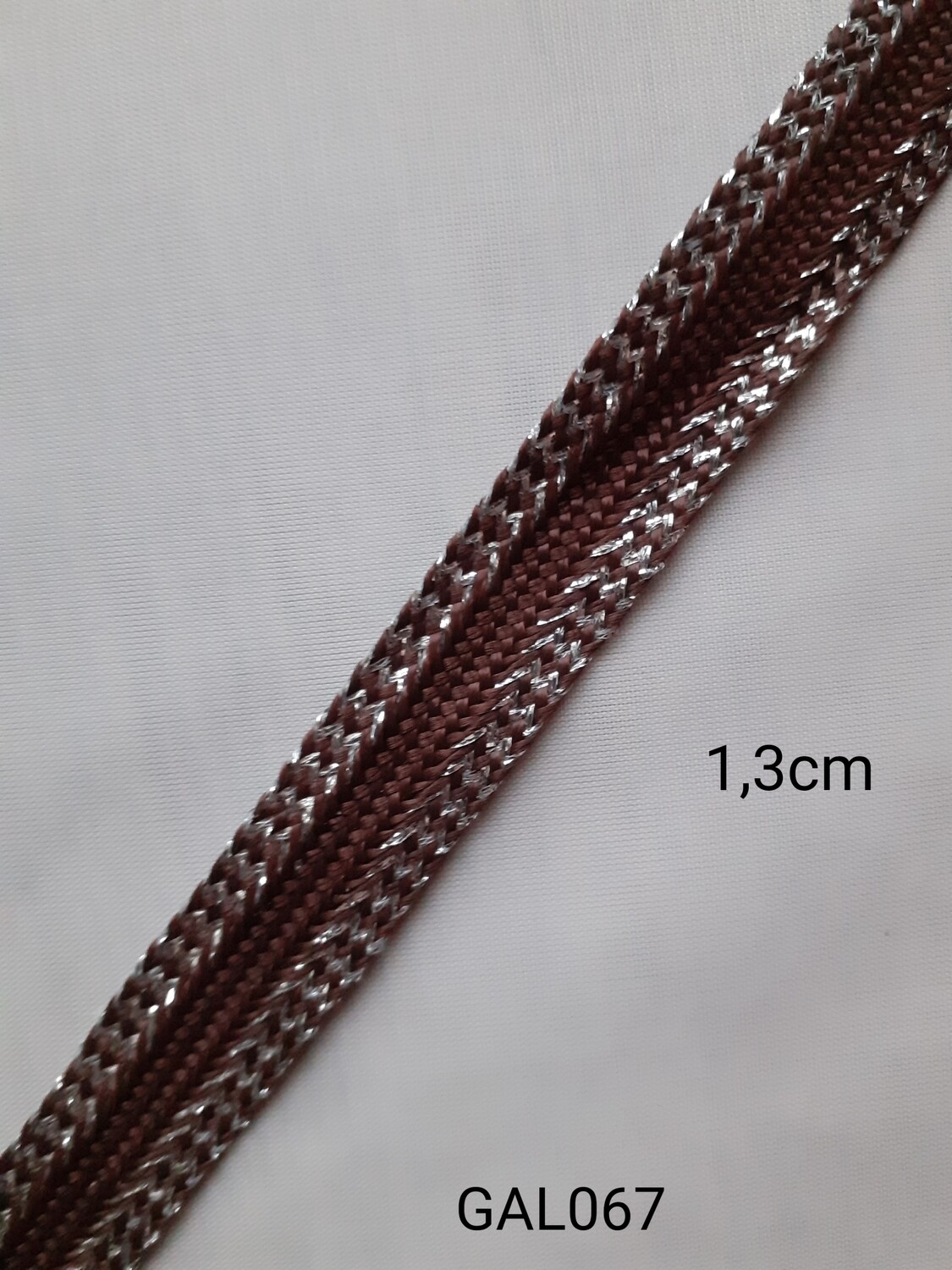 Ruban galon sfifa marron & argenté