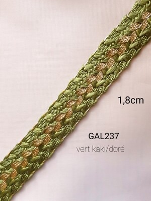 Sfifa vert kaki clair/doré 1,8 cm