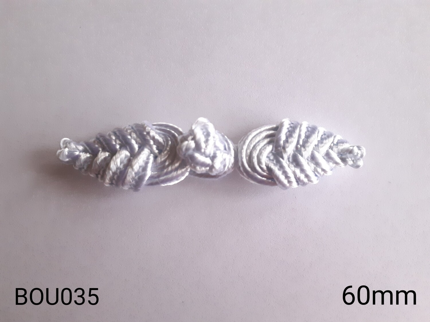 Bouton Brandebourg , 14 couleurs au choix Bouton Brandebourg , 14 couleurs au choix