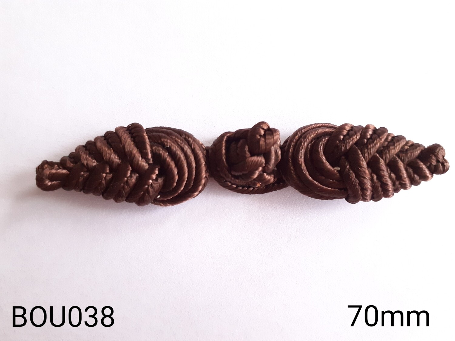 Bouton Brandebourg , 14 couleurs au choix Bouton Brandebourg , 14 couleurs au choix