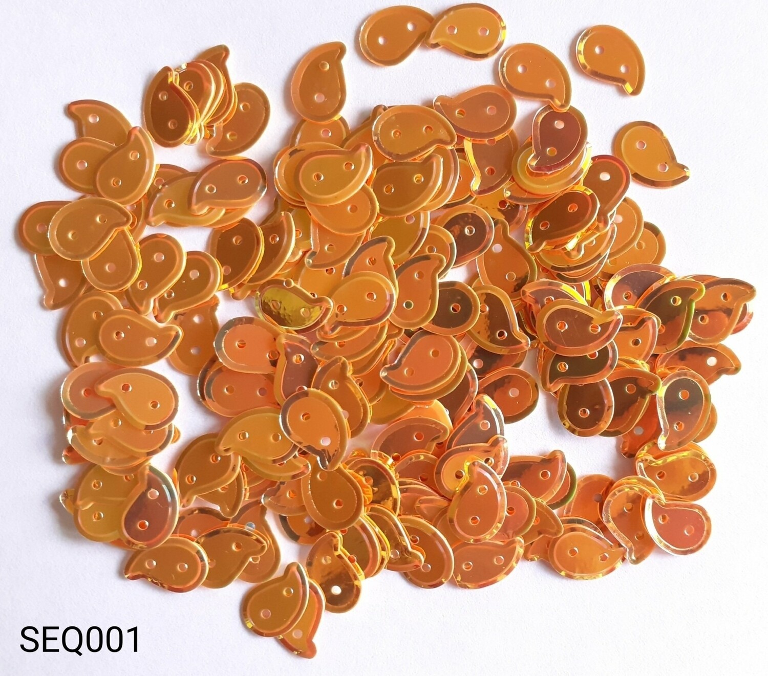 Sequins 10 g goutte 8x12mm /16 coloris, Couleur: couleur1