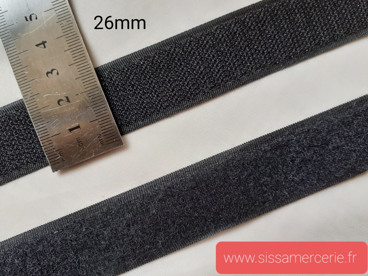Ruban auto agrippant 26 mm à coudre ou à coller