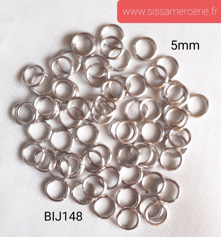 200 anneaux 5 mm / 3 couleurs disponibles