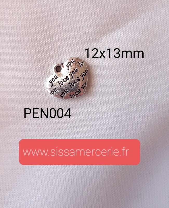 Pendentif / breloque  petit cœur