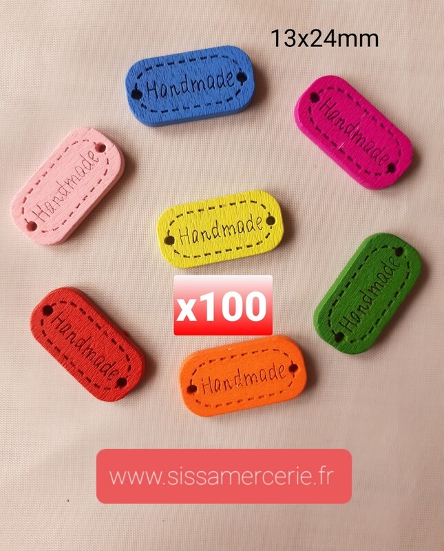 Plaque Handmade bois x 100 pièces