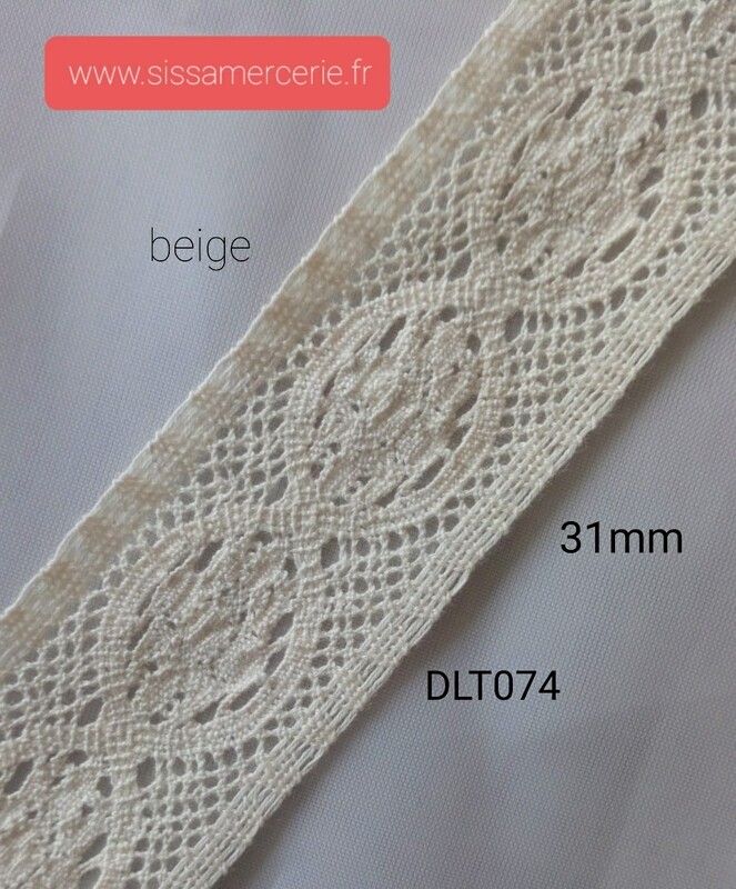 Dentelle coton 31mm