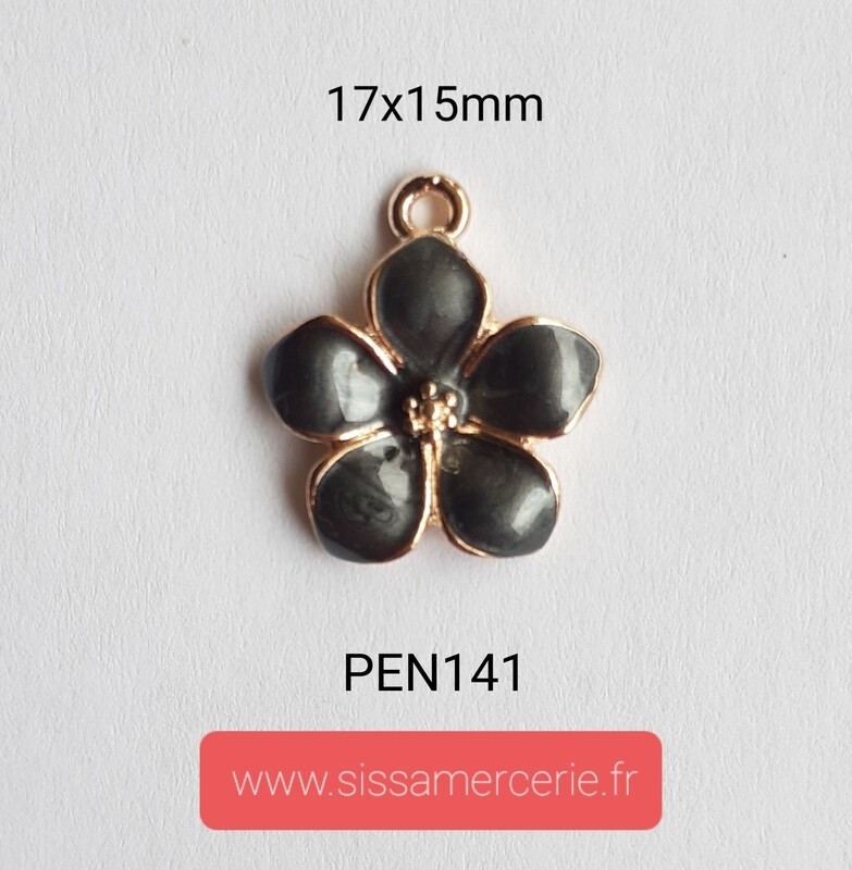 Pendentif / breloque fleur pétale tombante 