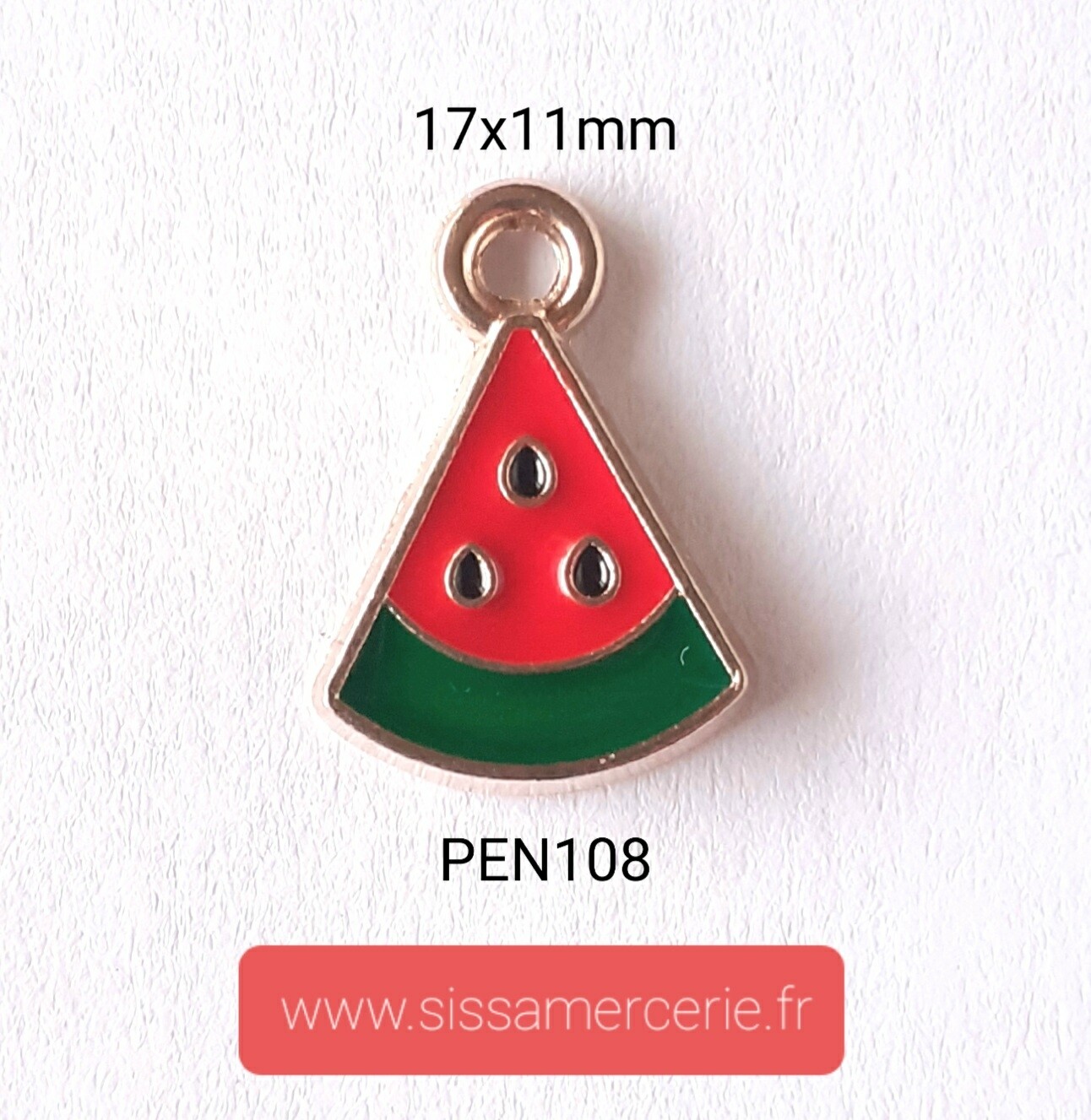 Pendentif / breloque pastèque 2