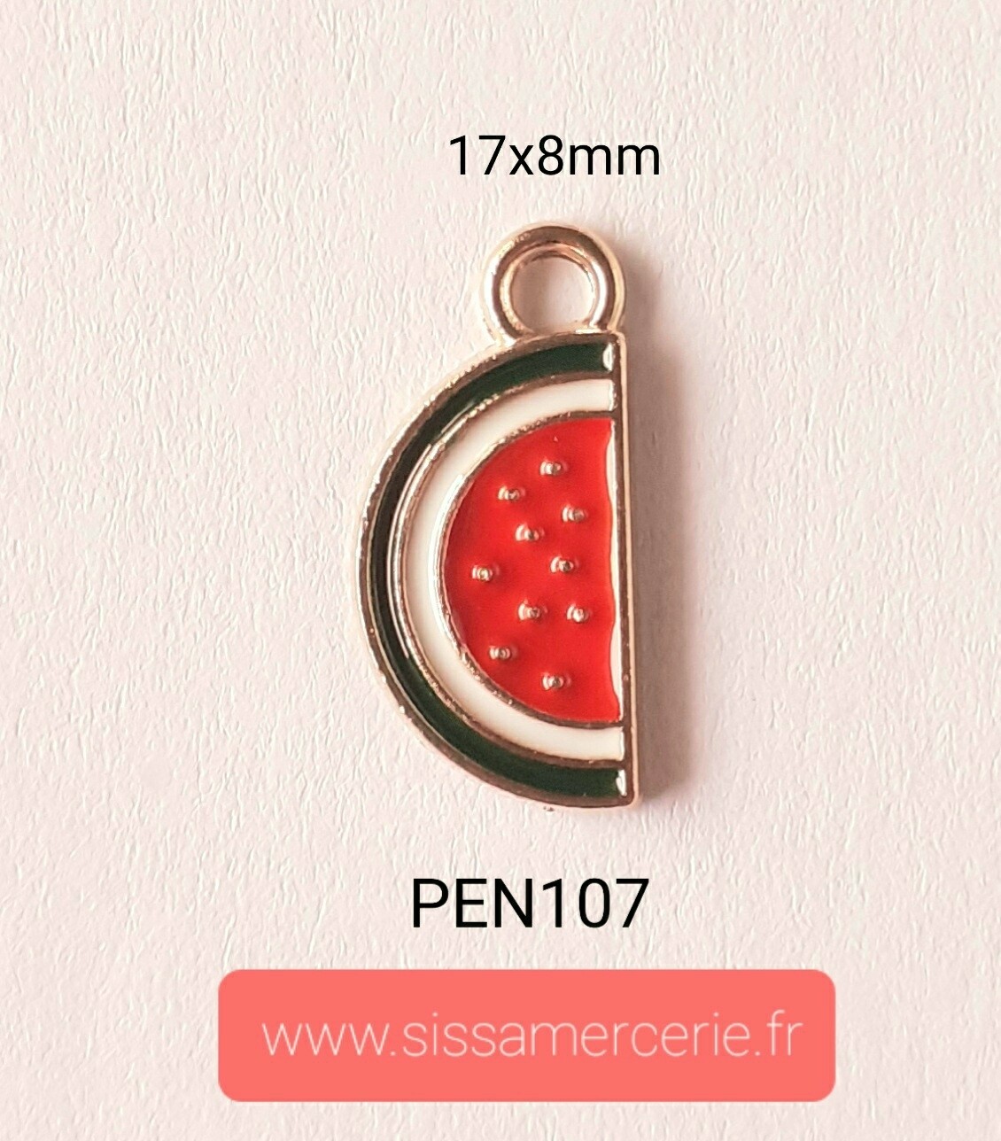 Pendentif / breloque pastèque 1