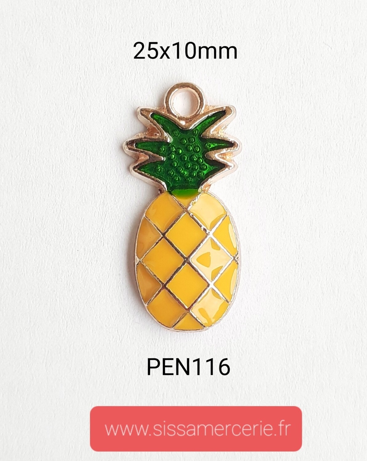 Pendentif / breloque grande ananas