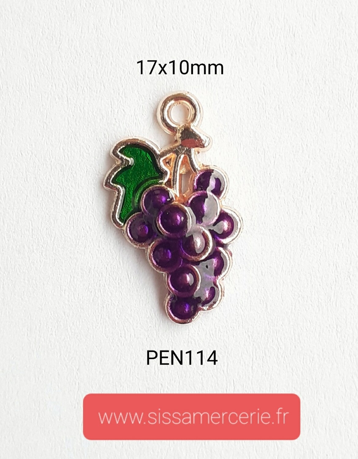 Pendentif / breloque grappe de raisin