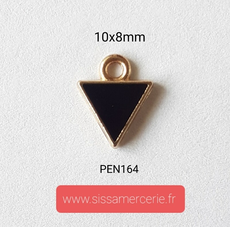 Pendentif / breloque triangle noir