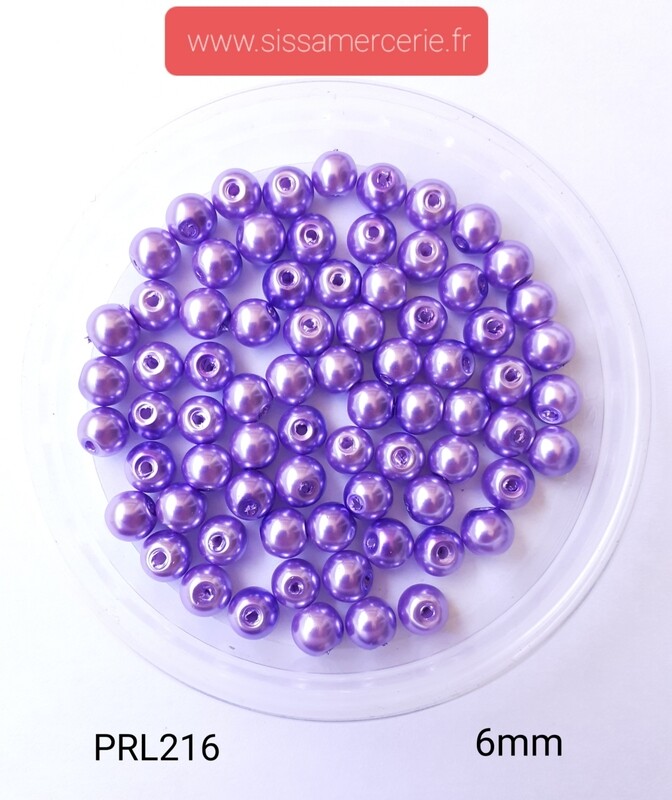 80 perles en verre teinté 6mm 18 coloris