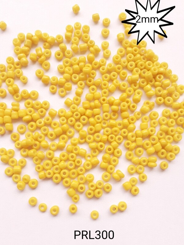 1000 perles de rocailles verre 2mm / 20 couleurs