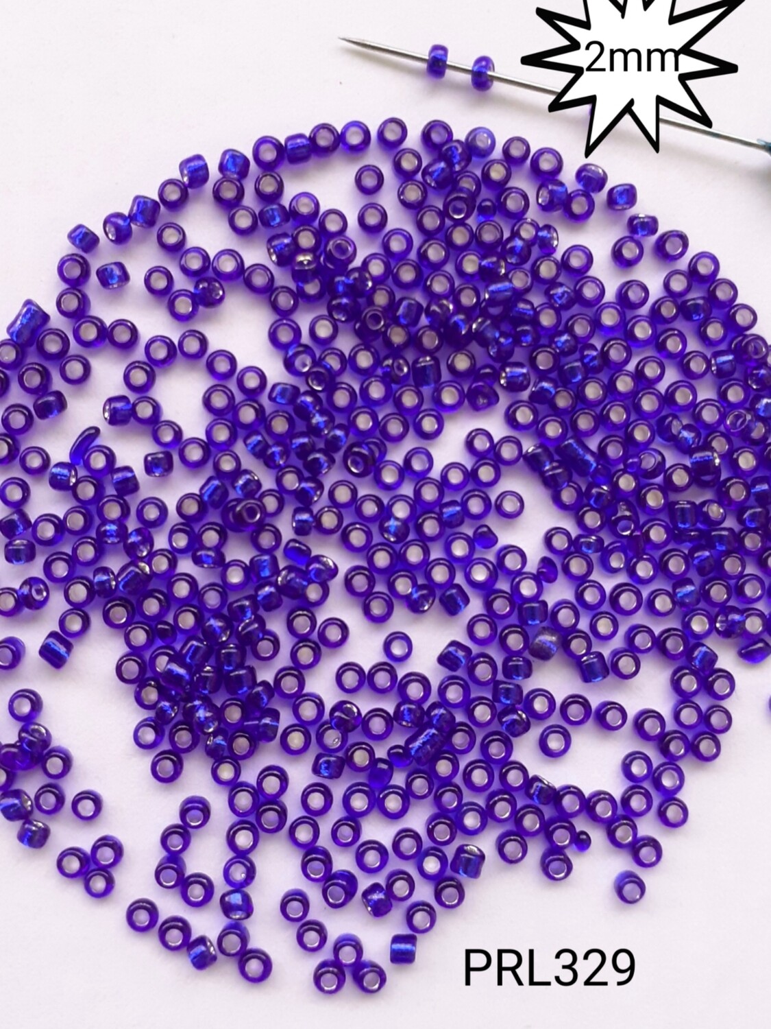 1000 perles de rocailles verre 2mm / 20 couleurs, Choisissez vos couleurs: bleu nuit