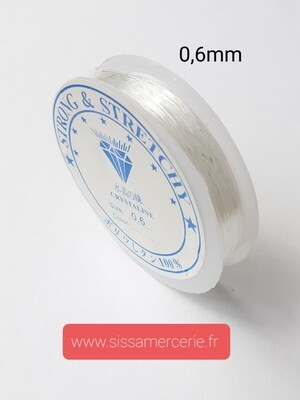 Fil solide et extensible 0.6mm Fil solide et extensible 0.6mm