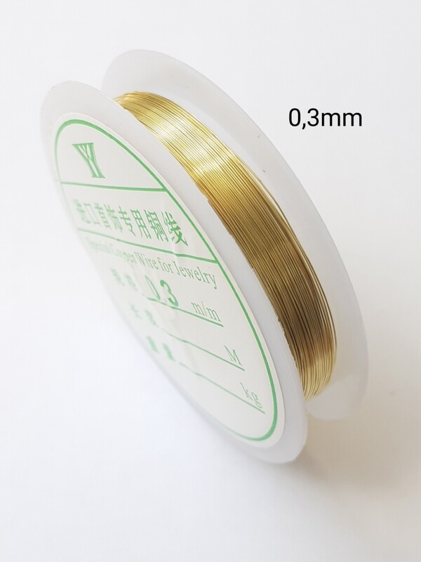 Fil de cuivre 0.3mm , 9 couleurs 