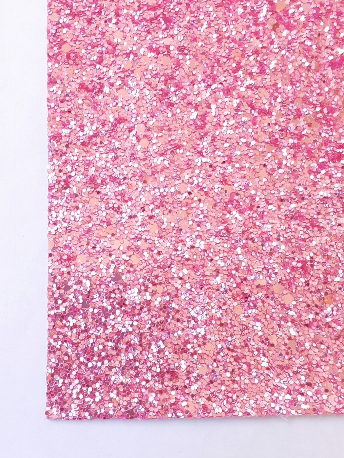 Feuille A4 simili cuir paillette rose 
