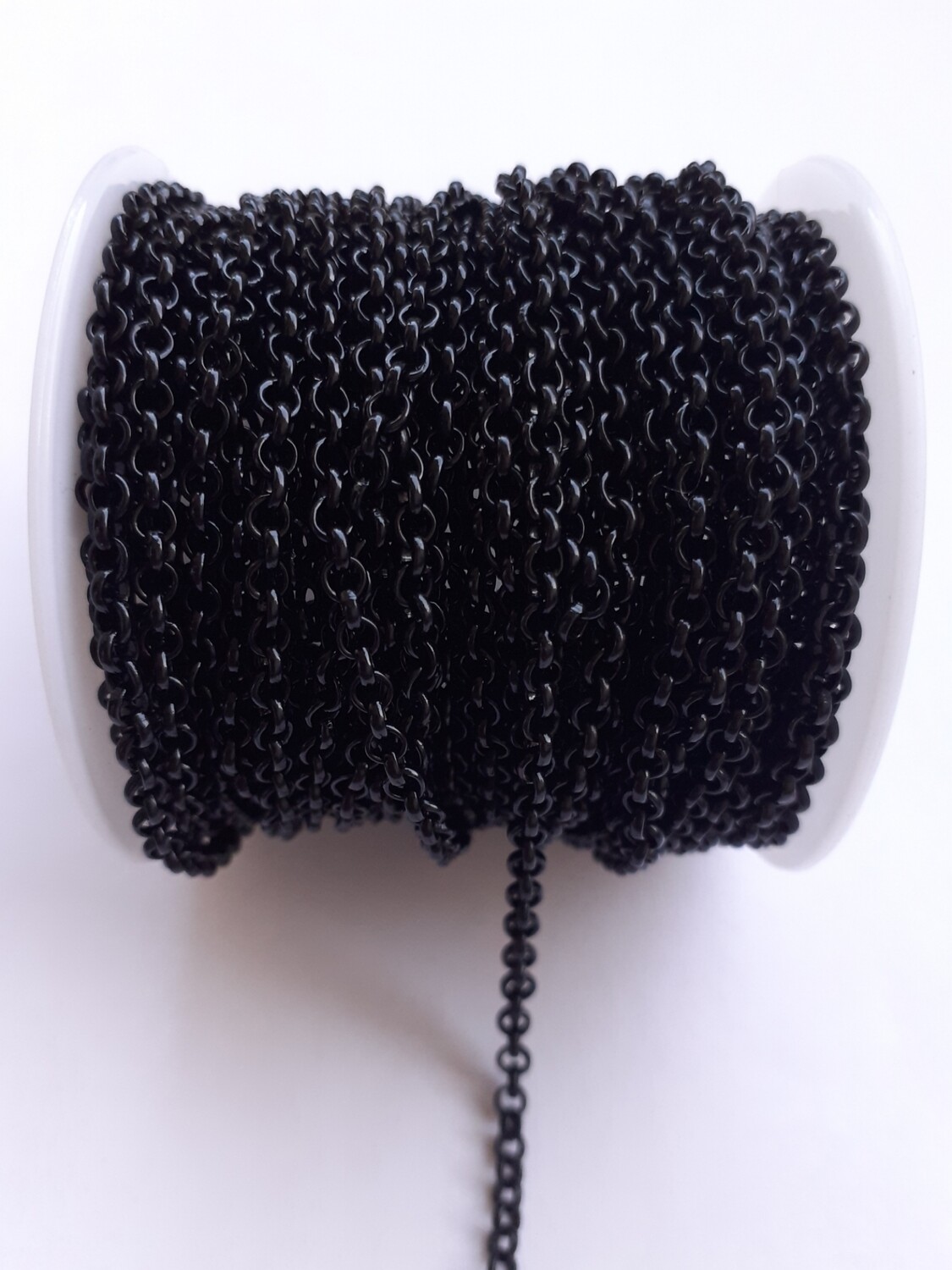 Rouleau chaîne ronde 3mm noir