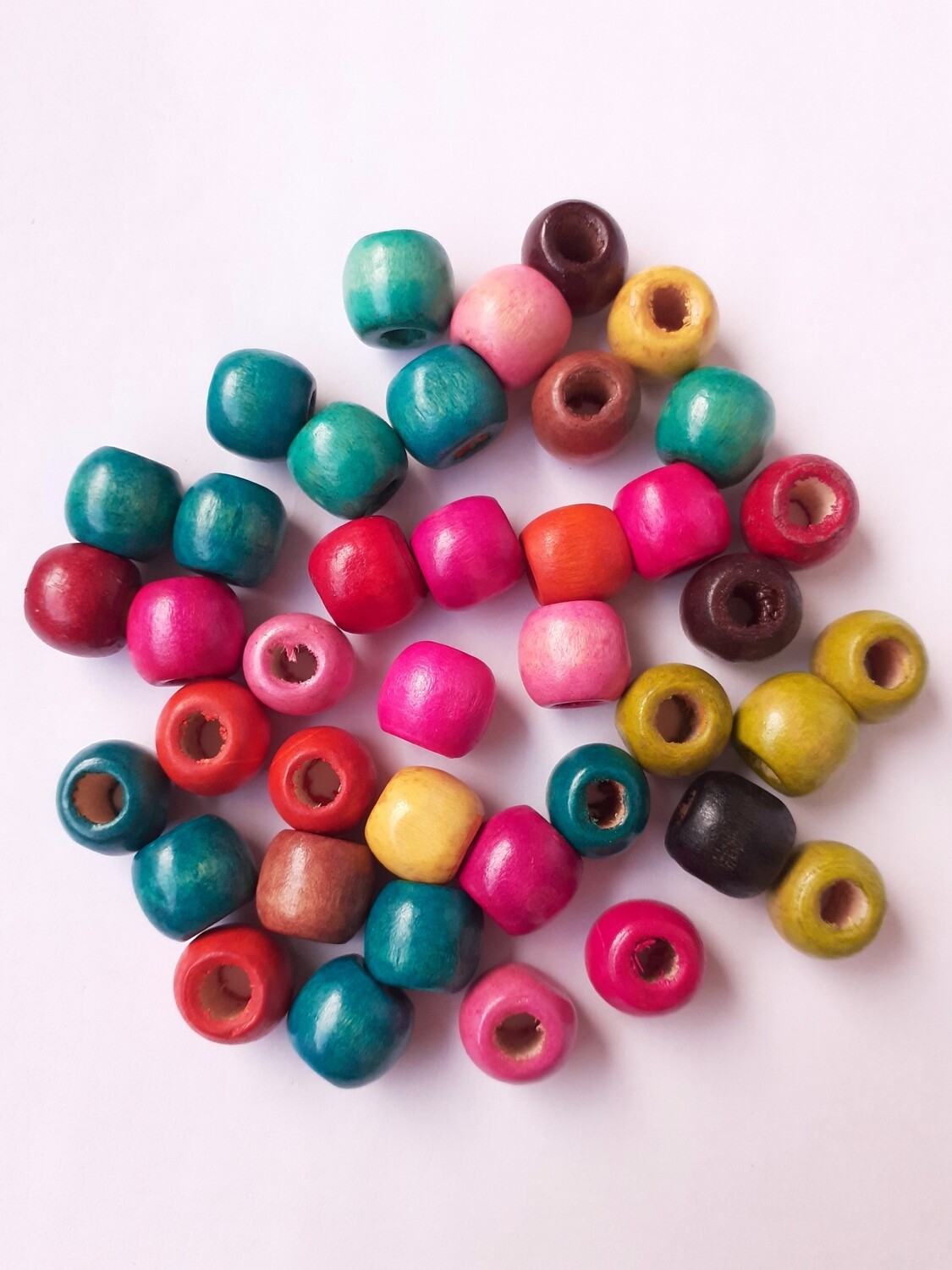 40 perles en bois 11mm
