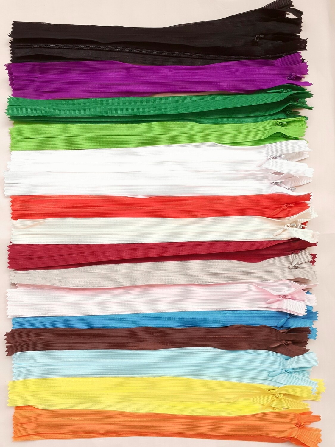 50 fermetures invisibles 25cm