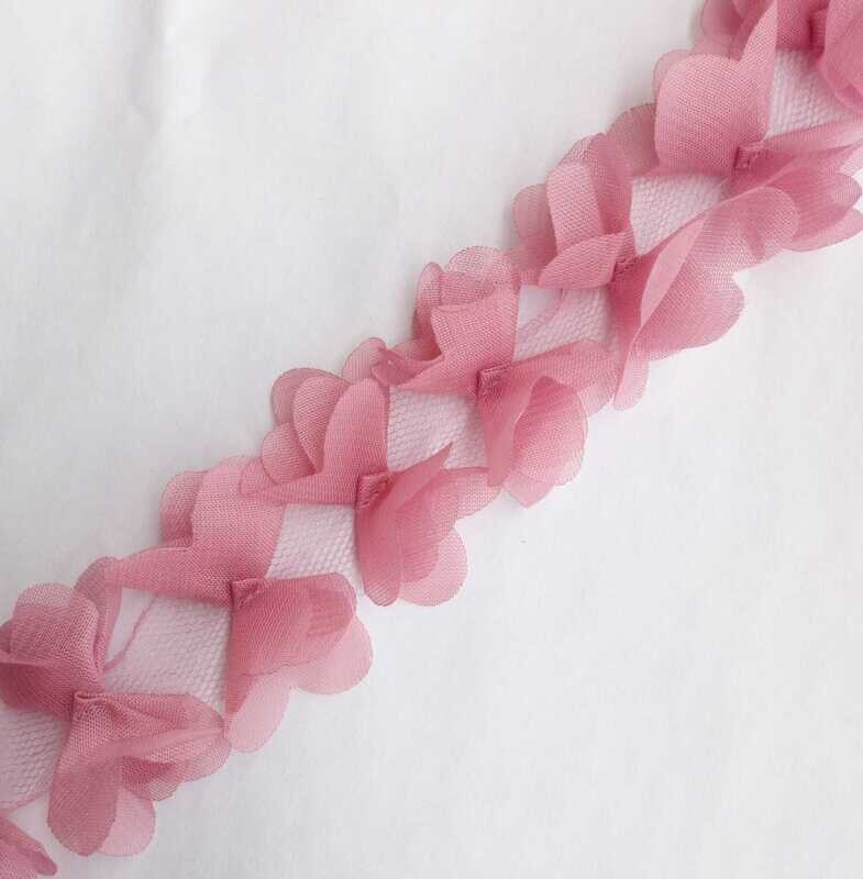 20 papillons décoratifs mousseline de soie / 6 couleurs disponibles