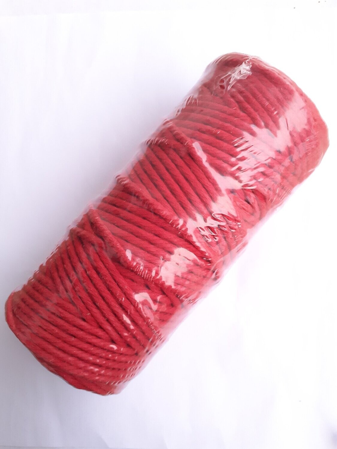 91 mètres fil macramé coton 3mm rouge