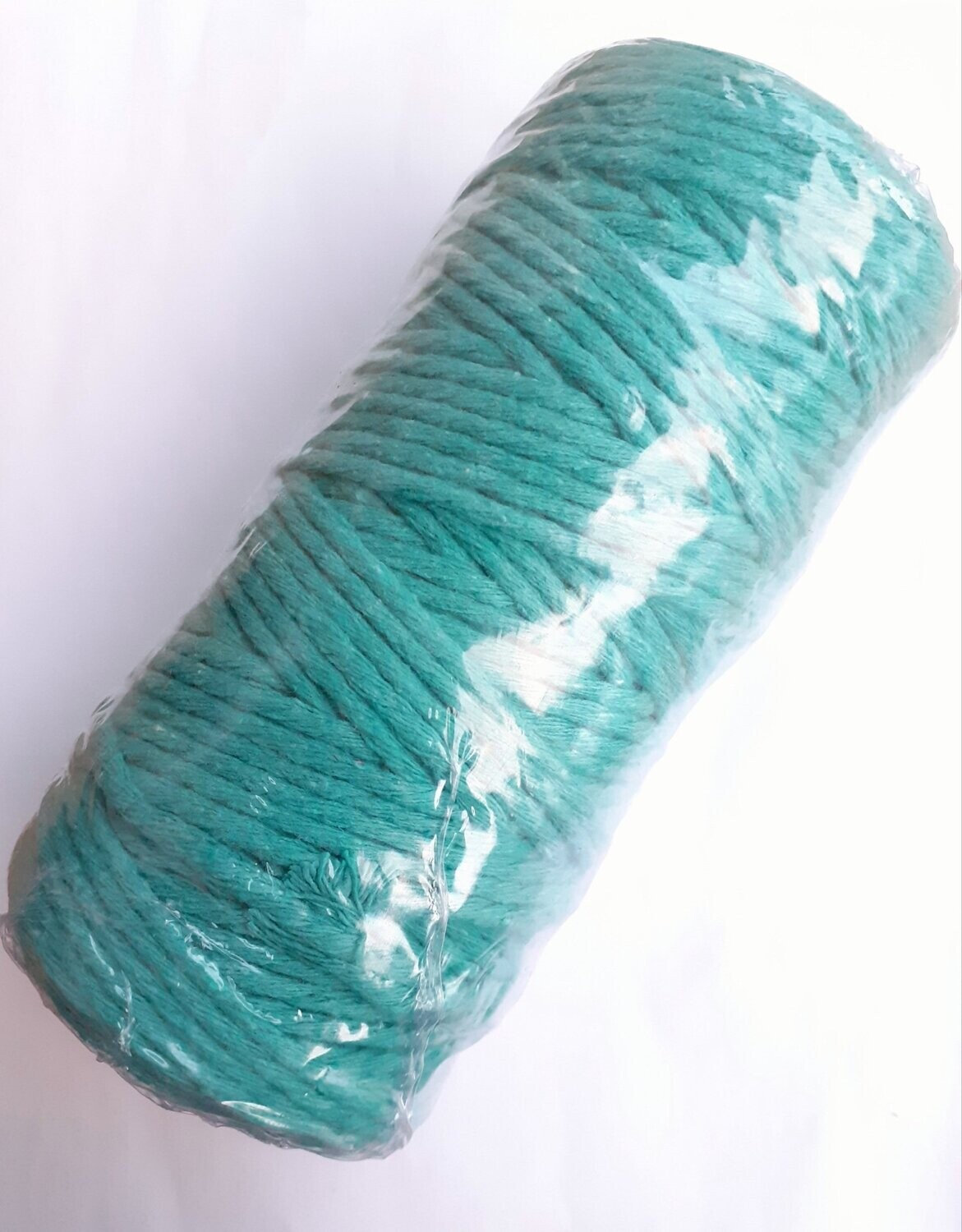 91 mètres fil macramé coton 3mm bleu turquoise clair