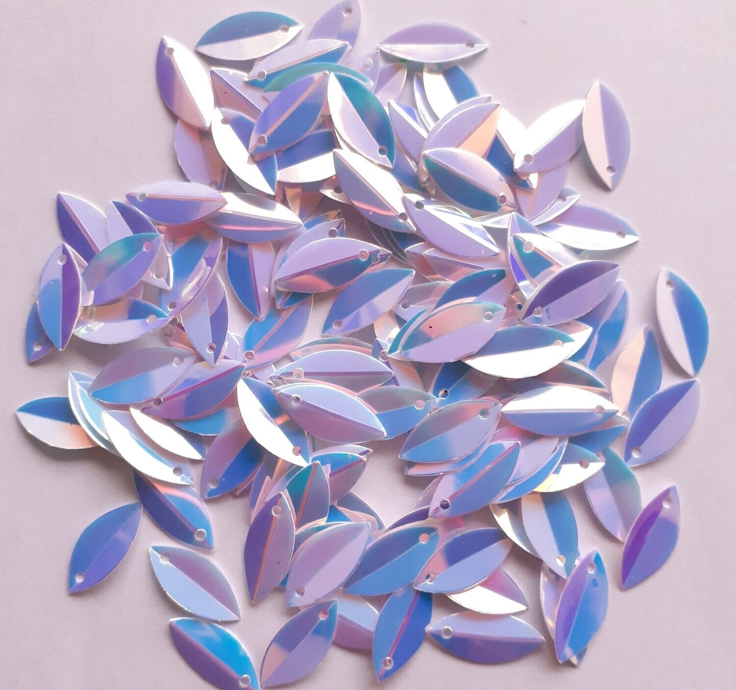 Sequins 10 g feuille holographique 13mm / 8 couleurs disponibles, Choisissez vos couleurs: blanc