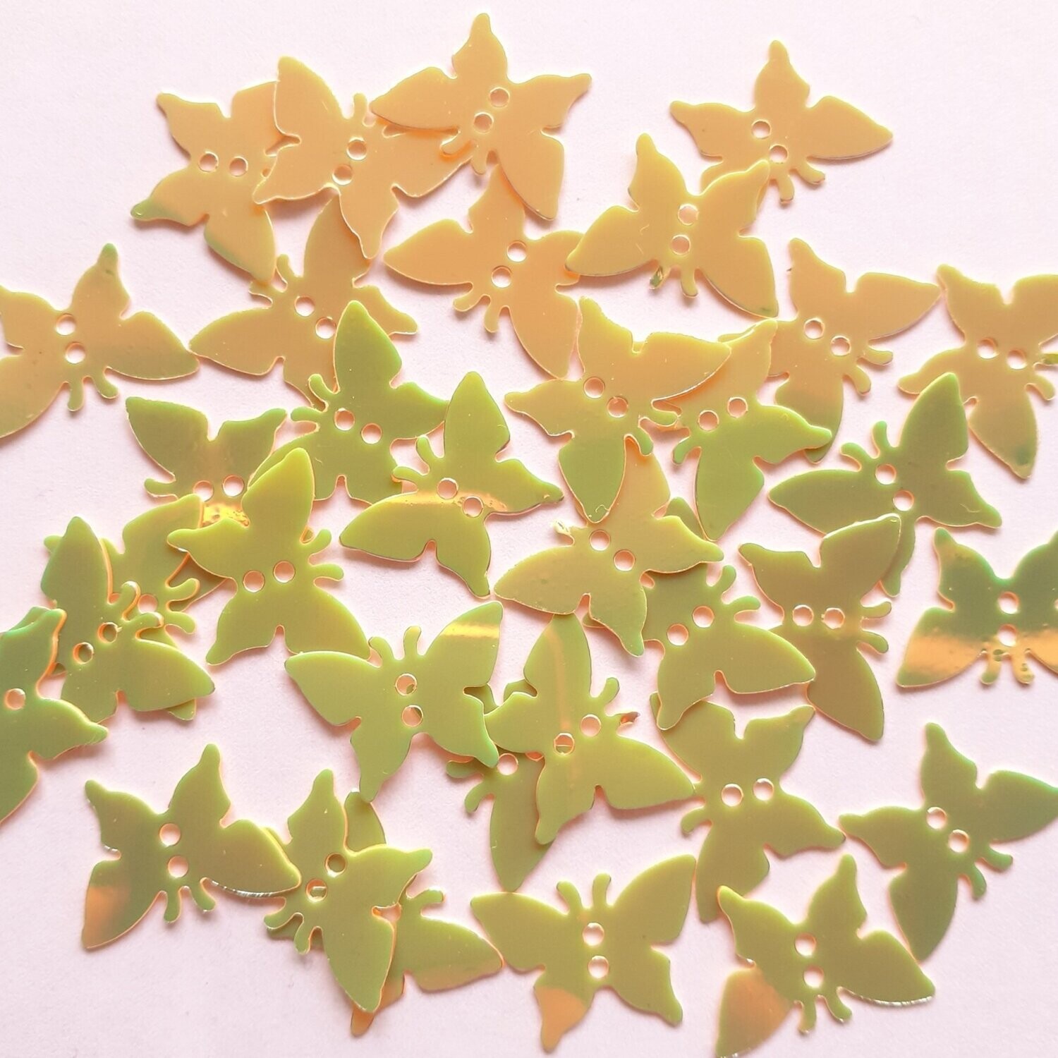 10g de sequins papillon holographique 13mm / 9 couleurs disponibles