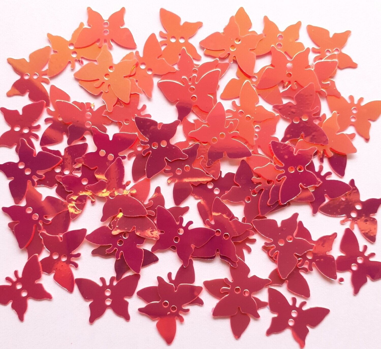 10g de sequins papillon holographique 13mm / 9 couleurs disponibles