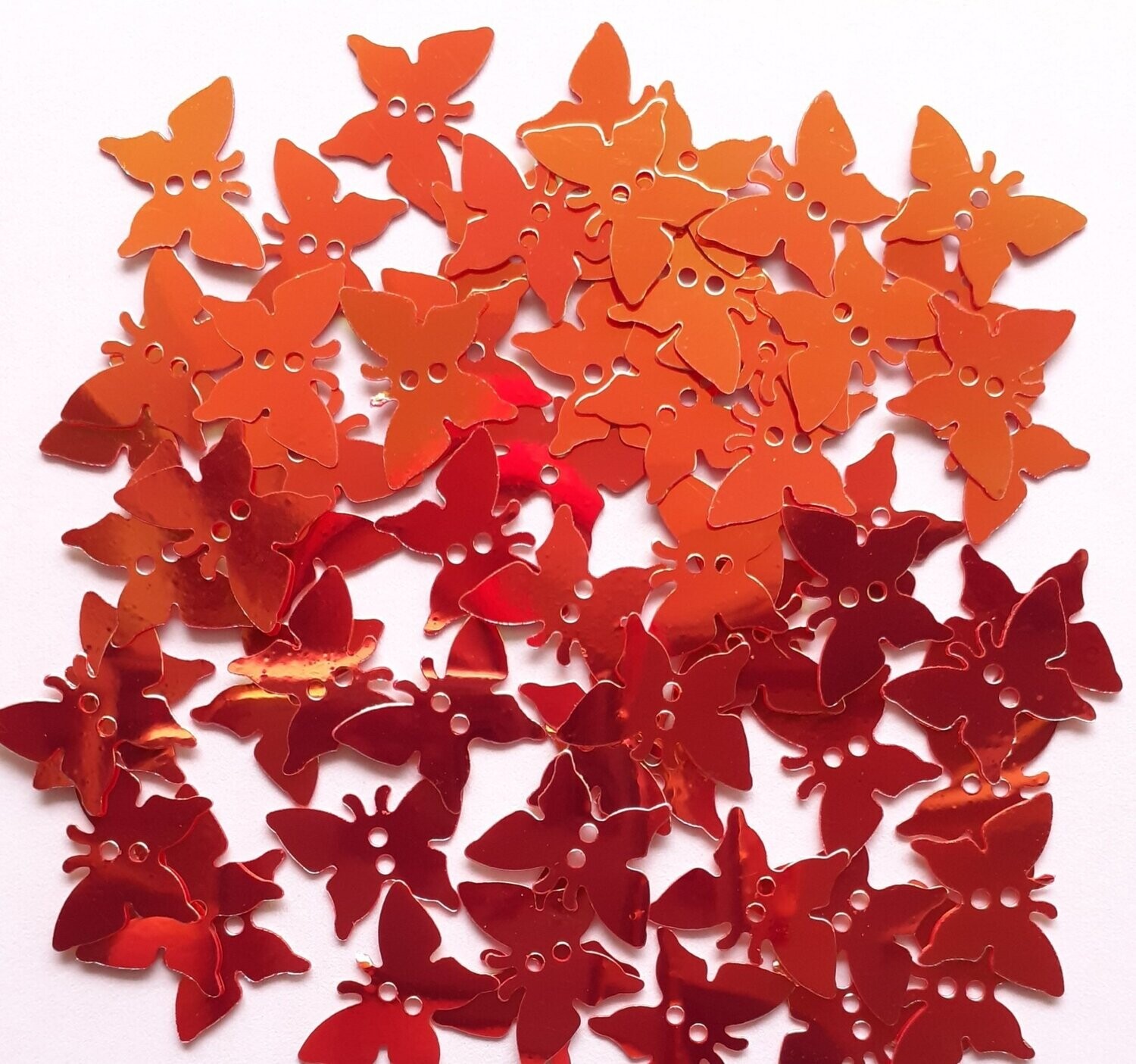 10g de sequins papillon holographique 13mm / 9 couleurs disponibles