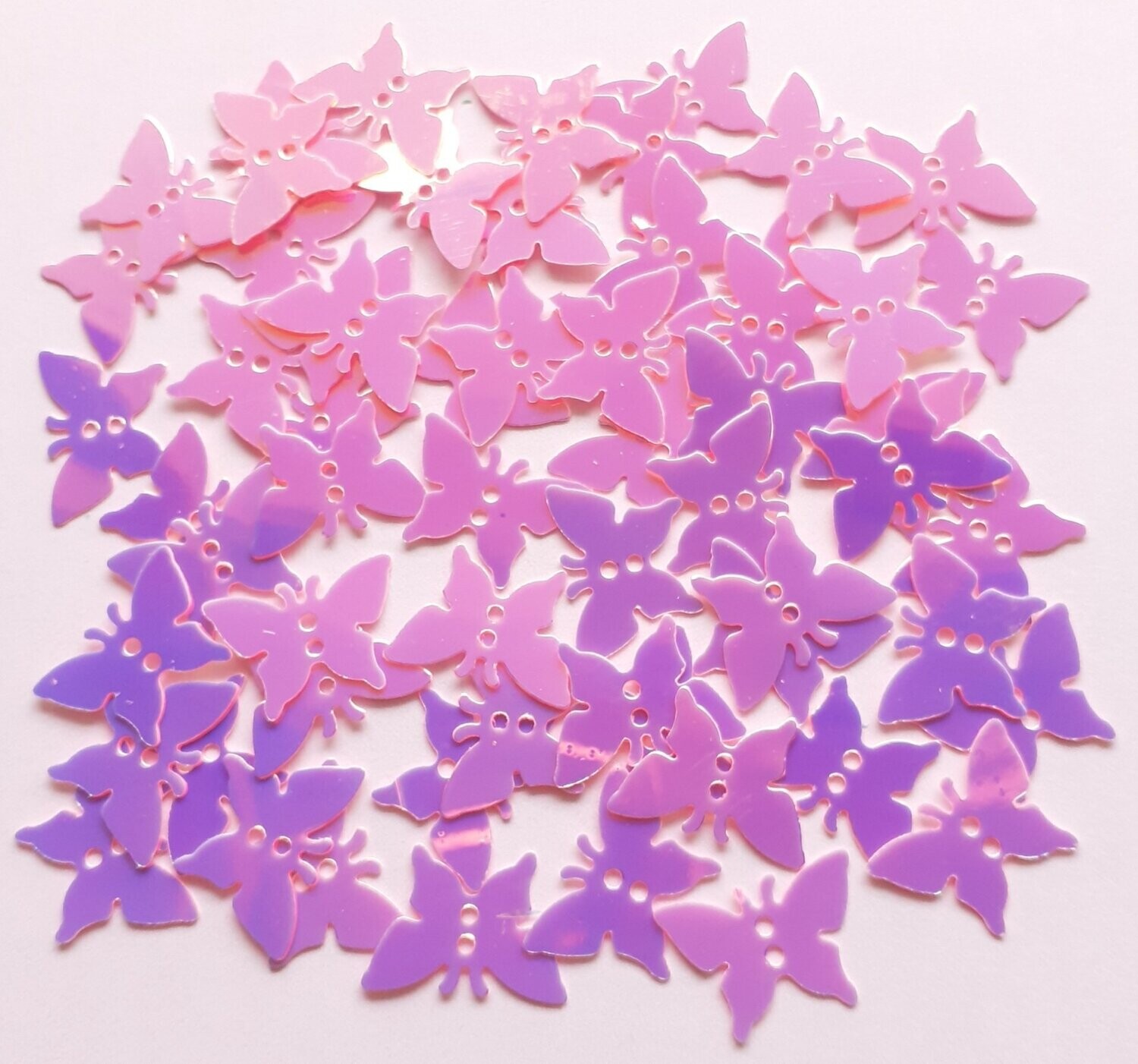 10g de sequins papillon holographique 13mm / 9 couleurs disponibles